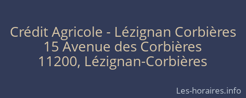Crédit Agricole - Lézignan Corbières