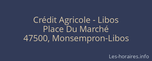 Crédit Agricole - Libos