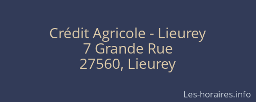 Crédit Agricole - Lieurey