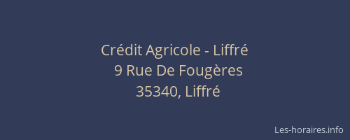 Crédit Agricole - Liffré
