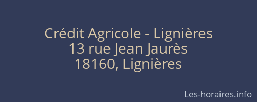 Crédit Agricole - Lignières