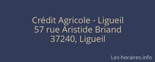 Crédit Agricole - Ligueil