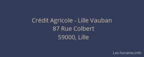 Crédit Agricole - Lille Vauban