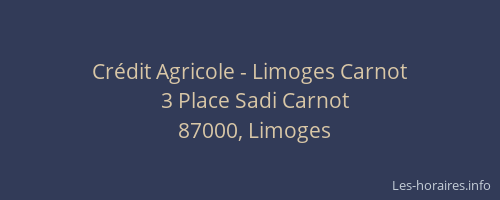 Crédit Agricole - Limoges Carnot
