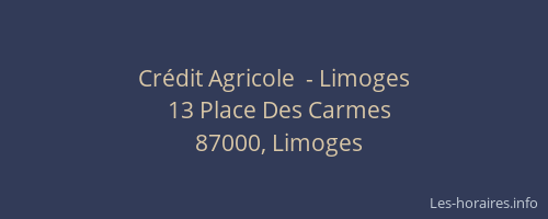Crédit Agricole  - Limoges