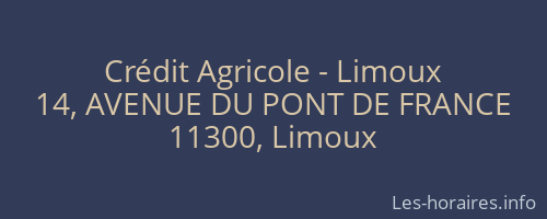 Crédit Agricole - Limoux