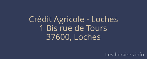 Crédit Agricole - Loches