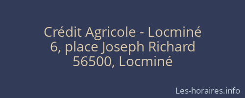 Crédit Agricole - Locminé