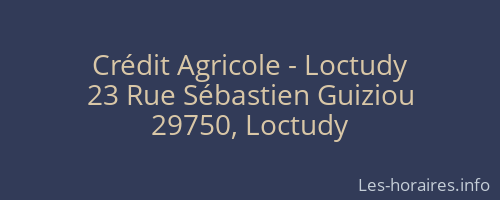 Crédit Agricole - Loctudy