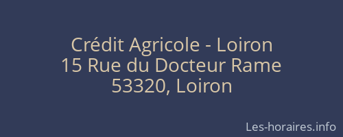 Crédit Agricole - Loiron