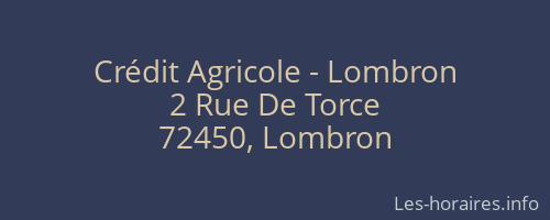 Crédit Agricole - Lombron