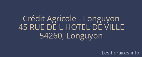 Crédit Agricole - Longuyon