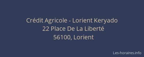 Crédit Agricole - Lorient Keryado