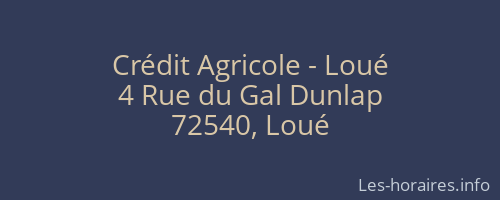 Crédit Agricole - Loué