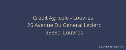 Crédit Agricole - Louvres