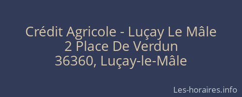 Crédit Agricole - Luçay Le Mâle