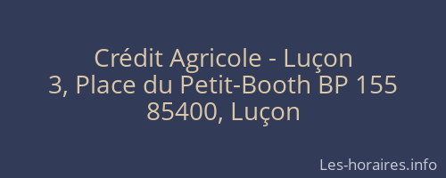 Crédit Agricole - Luçon