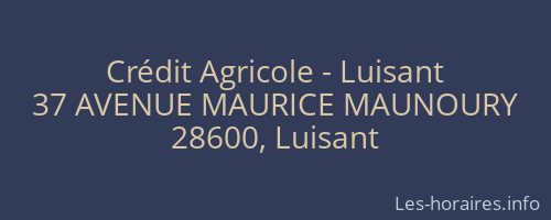 Crédit Agricole - Luisant