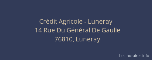 Crédit Agricole - Luneray
