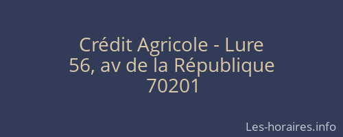 Crédit Agricole - Lure
