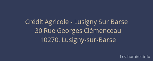 Crédit Agricole - Lusigny Sur Barse