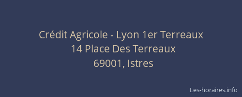Crédit Agricole - Lyon 1er Terreaux