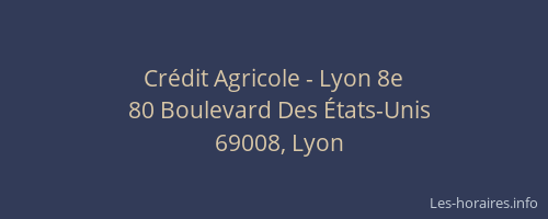 Crédit Agricole - Lyon 8e