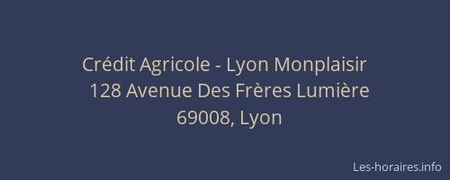Crédit Agricole - Lyon Monplaisir
