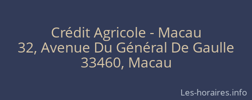 Crédit Agricole - Macau