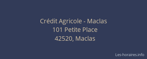 Crédit Agricole - Maclas