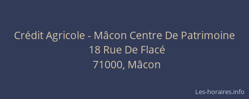 Crédit Agricole - Mâcon Centre De Patrimoine