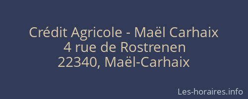 Crédit Agricole - Maël Carhaix