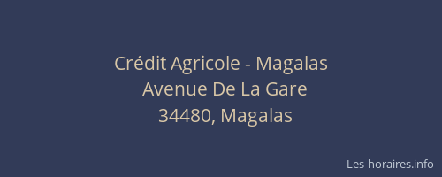 Crédit Agricole - Magalas