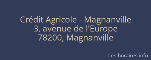 Crédit Agricole - Magnanville