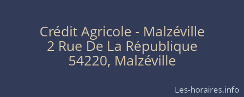 Crédit Agricole - Malzéville