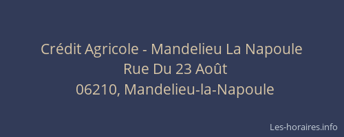 Crédit Agricole - Mandelieu La Napoule