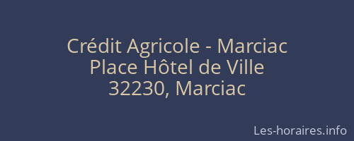 Crédit Agricole - Marciac
