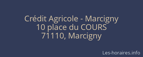 Crédit Agricole - Marcigny