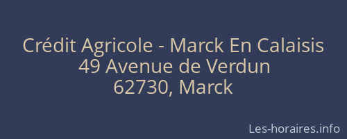 Crédit Agricole - Marck En Calaisis