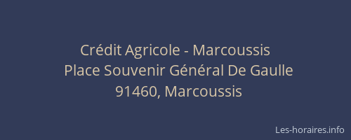 Crédit Agricole - Marcoussis