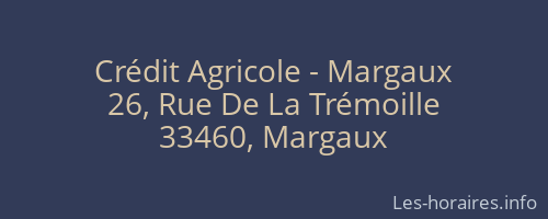 Crédit Agricole - Margaux