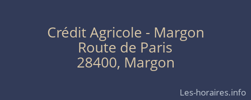 Crédit Agricole - Margon