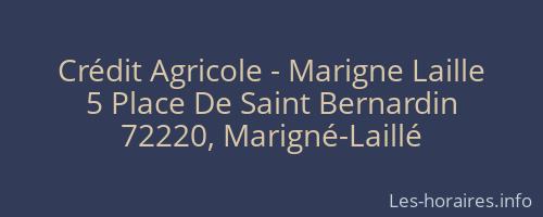 Crédit Agricole - Marigne Laille