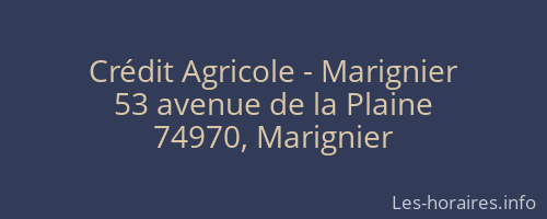 Crédit Agricole - Marignier