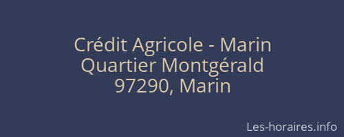 Crédit Agricole - Marin