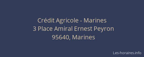 Crédit Agricole - Marines