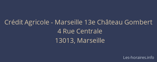Crédit Agricole - Marseille 13e Château Gombert