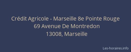Crédit Agricole - Marseille 8e Pointe Rouge