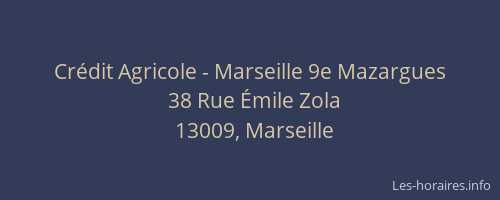 Crédit Agricole - Marseille 9e Mazargues