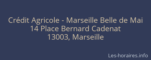 Crédit Agricole - Marseille Belle de Mai